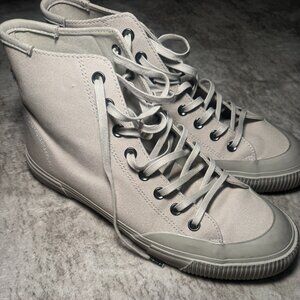 AllSaints Low Top Canvas Sneakers Size 12 w/ original box